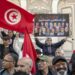 A vigil for the families of imprisoned politicians in Tunisia and a solidarity breakfast near the prison